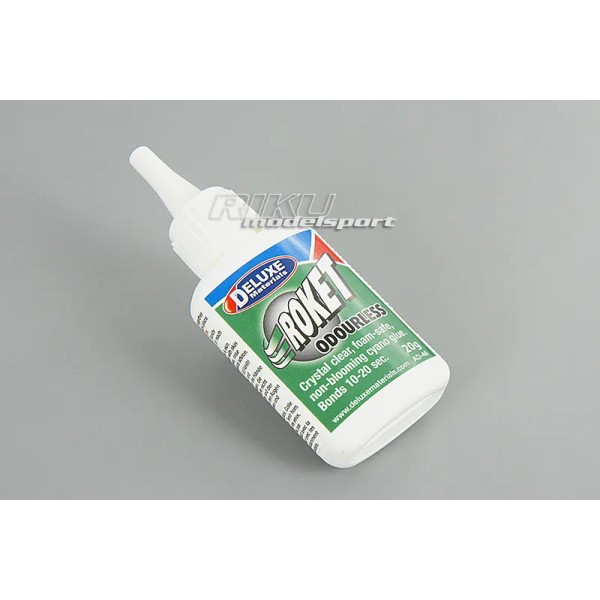 DELUXE MATERIALS AD46 Roket Odourless - klej cyjanoakrylowy 10-20s, 20g - rzadki.