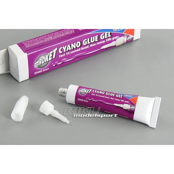 DELUXE MATERIALS AD69 Cyano Glue Gel 10s, 20ml - gęsty