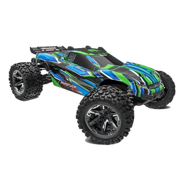 TRAXXAS 67376-4 1/10 RUSTLER 4X4 VXL TSM - wersja zielona