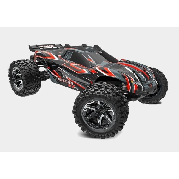 TRAXXAS 67376-4 1/10 RUSTLER 4X4 VXL TSM - wersja czerwona