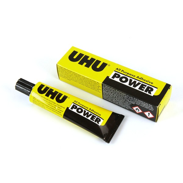 UHU POWER TRANSPARENT - klej jednoskładnikowy 42g