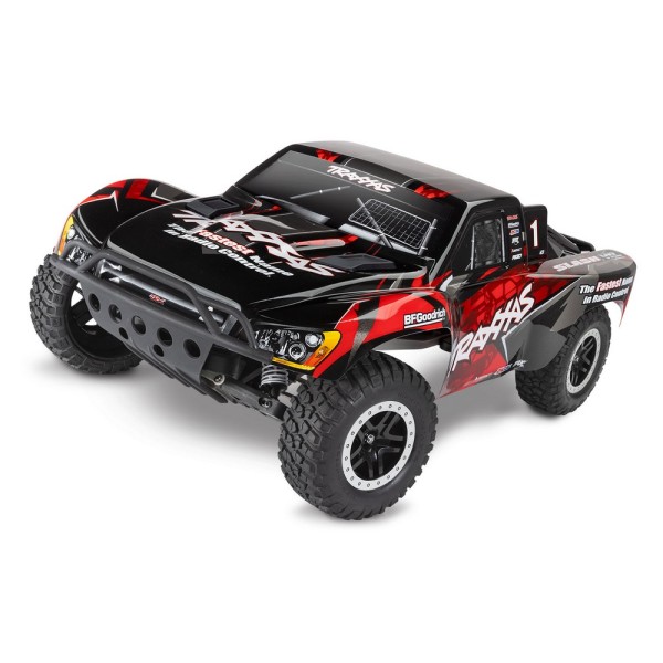 TRAXXAS 58376-74-RED 1/10 Slash VXL 2WD TSM - wersja czerwona