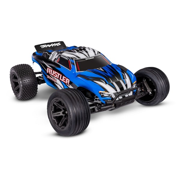 TRAXXAS 1/10 RUSTLER XL-5 2WD - wersja niebieska