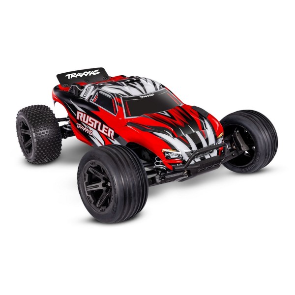 TRAXXAS 1/10 RUSTLER XL-5 2WD - wersja czerwona