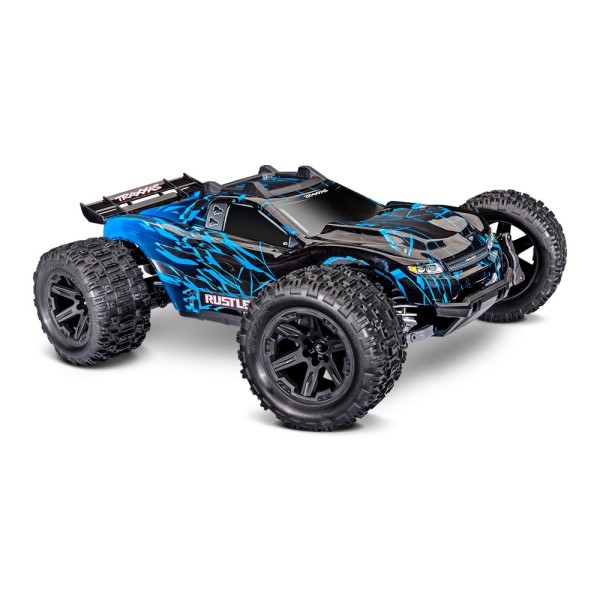 TRAXXAS RUSTLER 4X4 Brushless - wersja niebieska